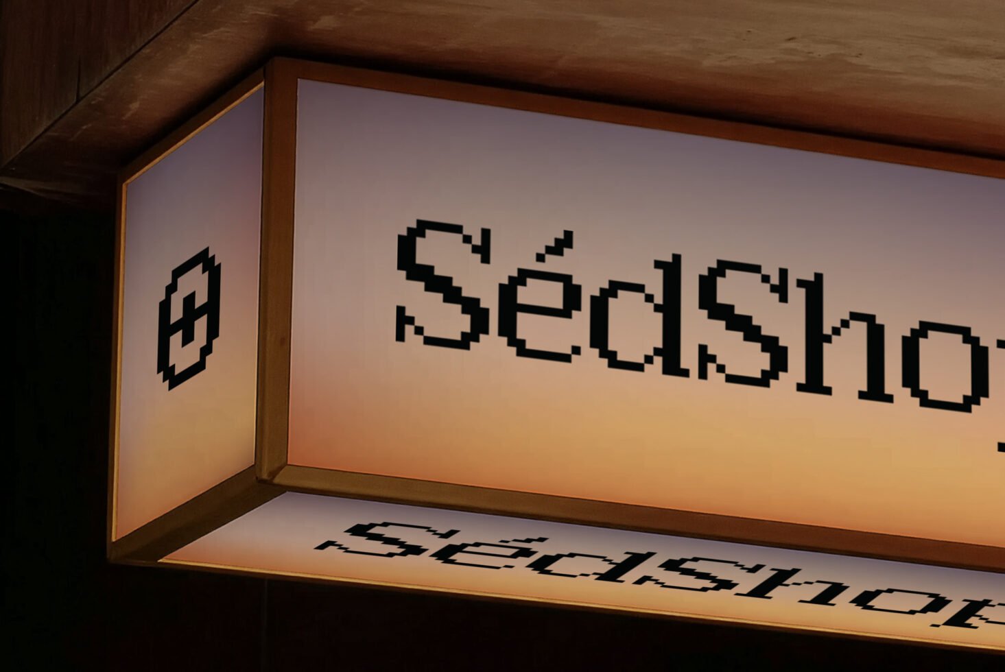 Lightbox Sign D13 Mockup preview 8
