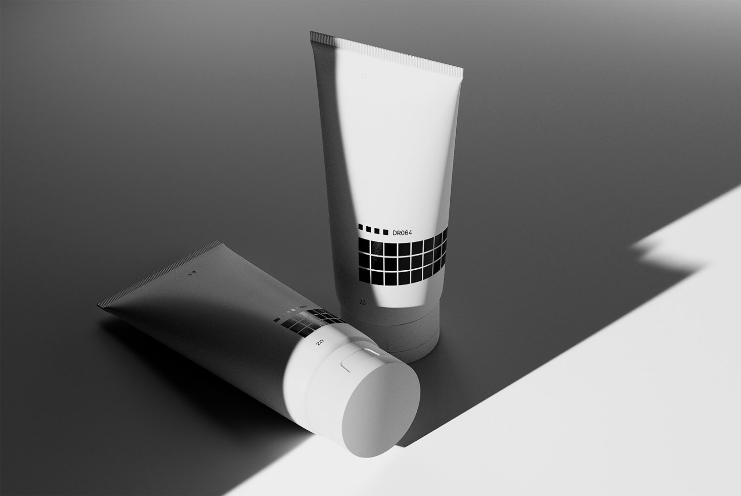 Cosmetic Tubes Mockup (200ml)