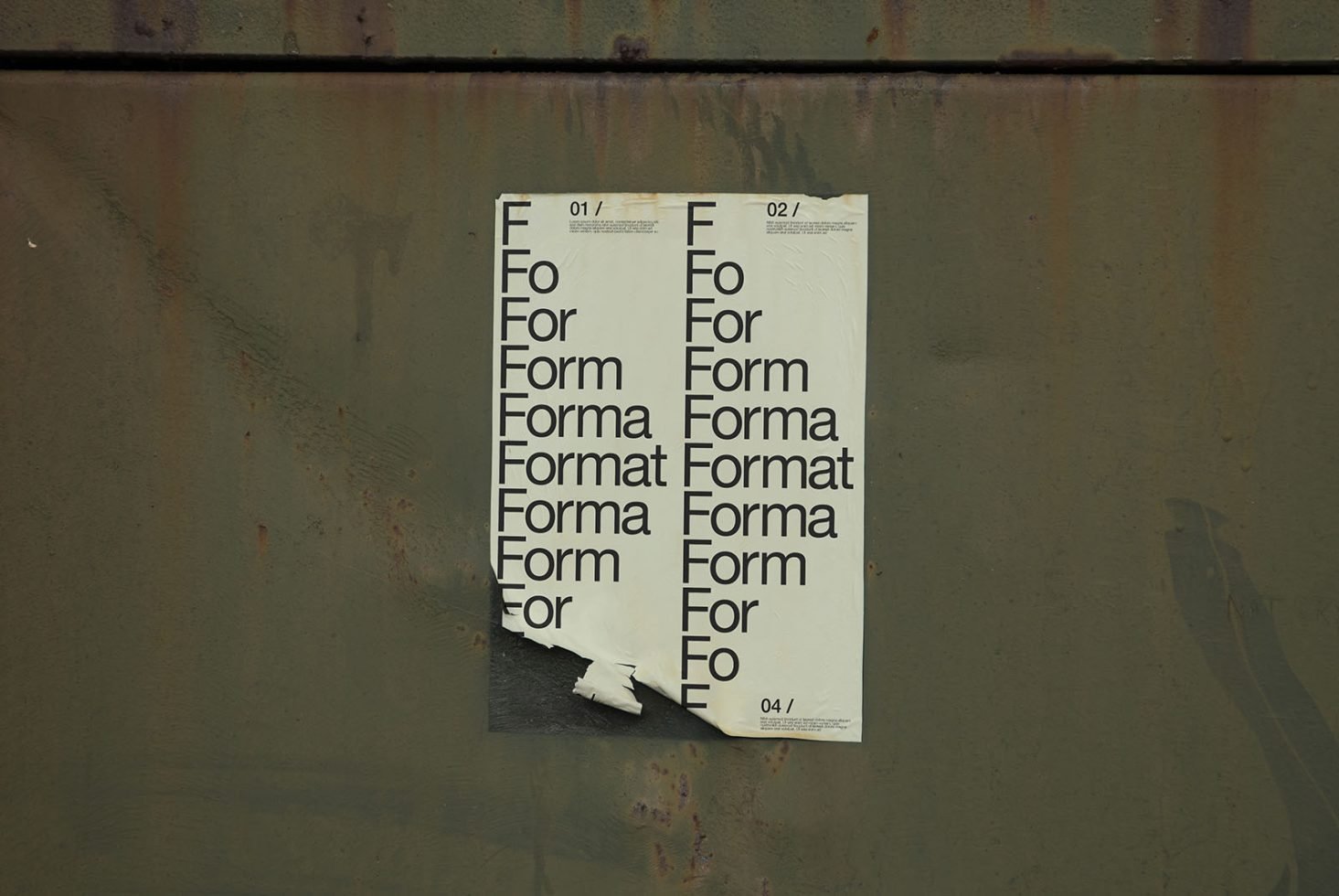Format B2 A4 Poster Mockup 12