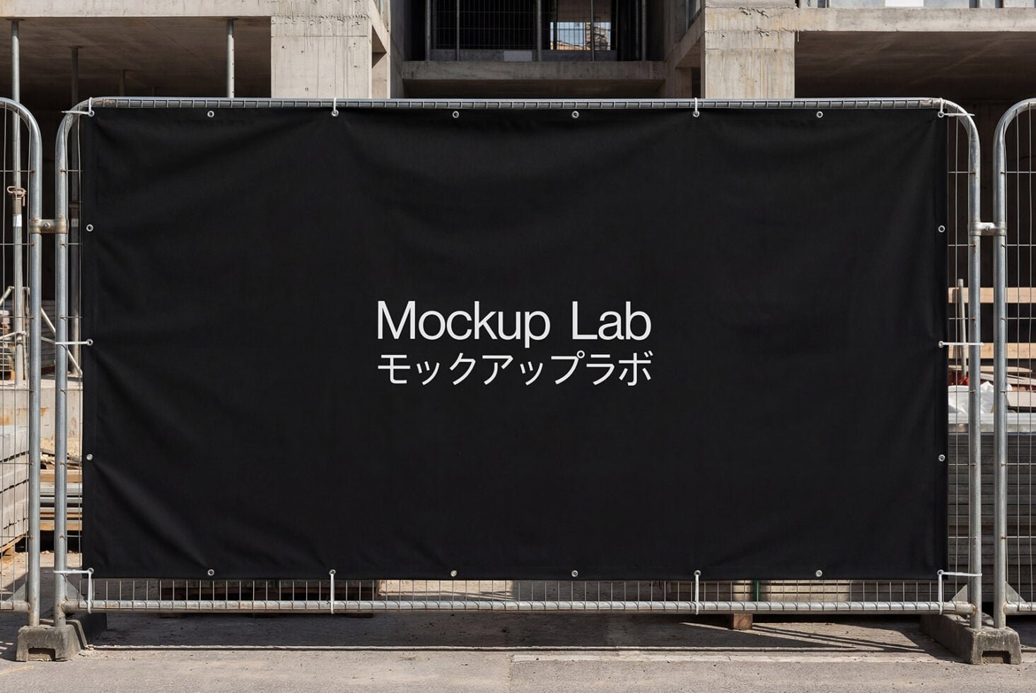 Fence Billboard 01ML Mockup preview 2