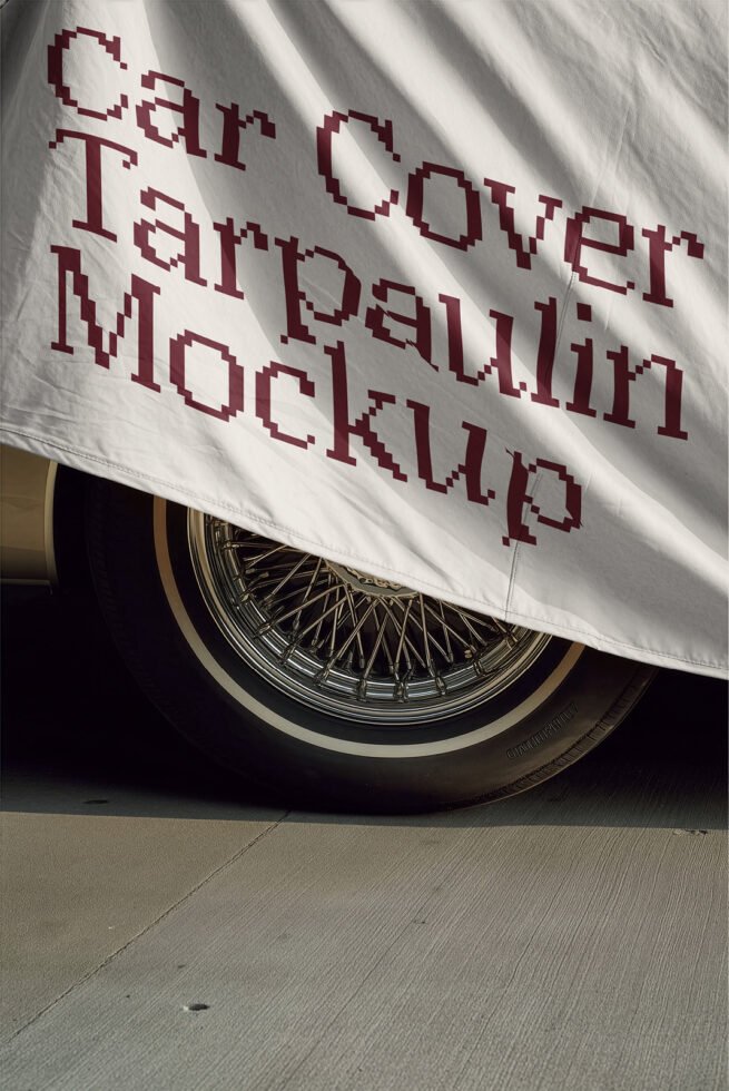 Car Cover Tarpaulin D32 Mockup preview 10