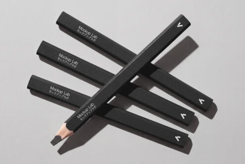 Pencils 01ML Mockup