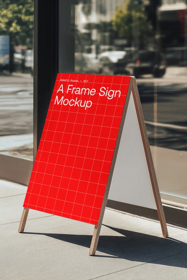 A-Frame Sign Mockup M27