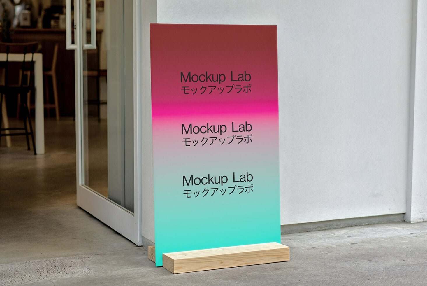 A-Frame Sign 02ML Mockup preview 2