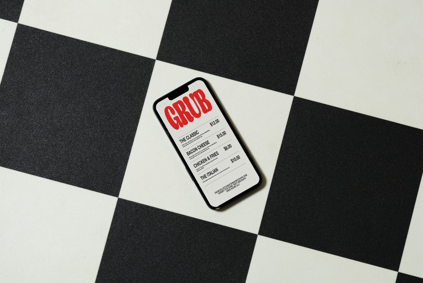 GRUB IPHONE MOCKUP 02 preview 1