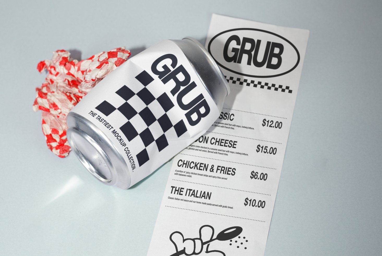 GRUB CANS MOCKUP 03 preview 1