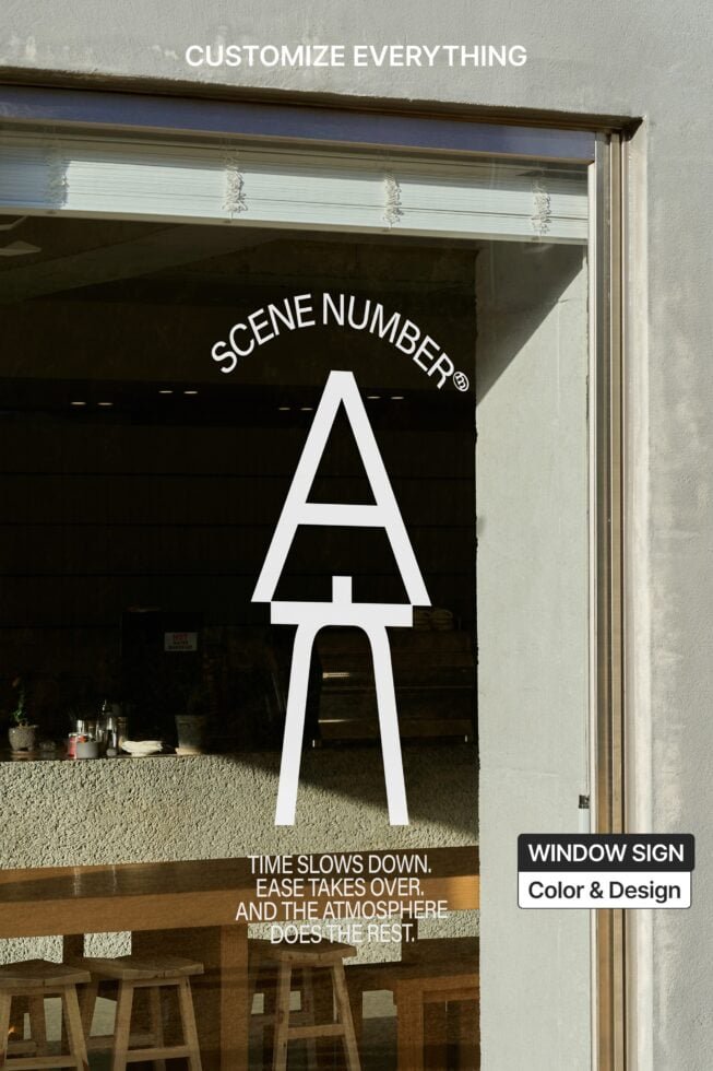 S#5 TEA Window Sign Mockup