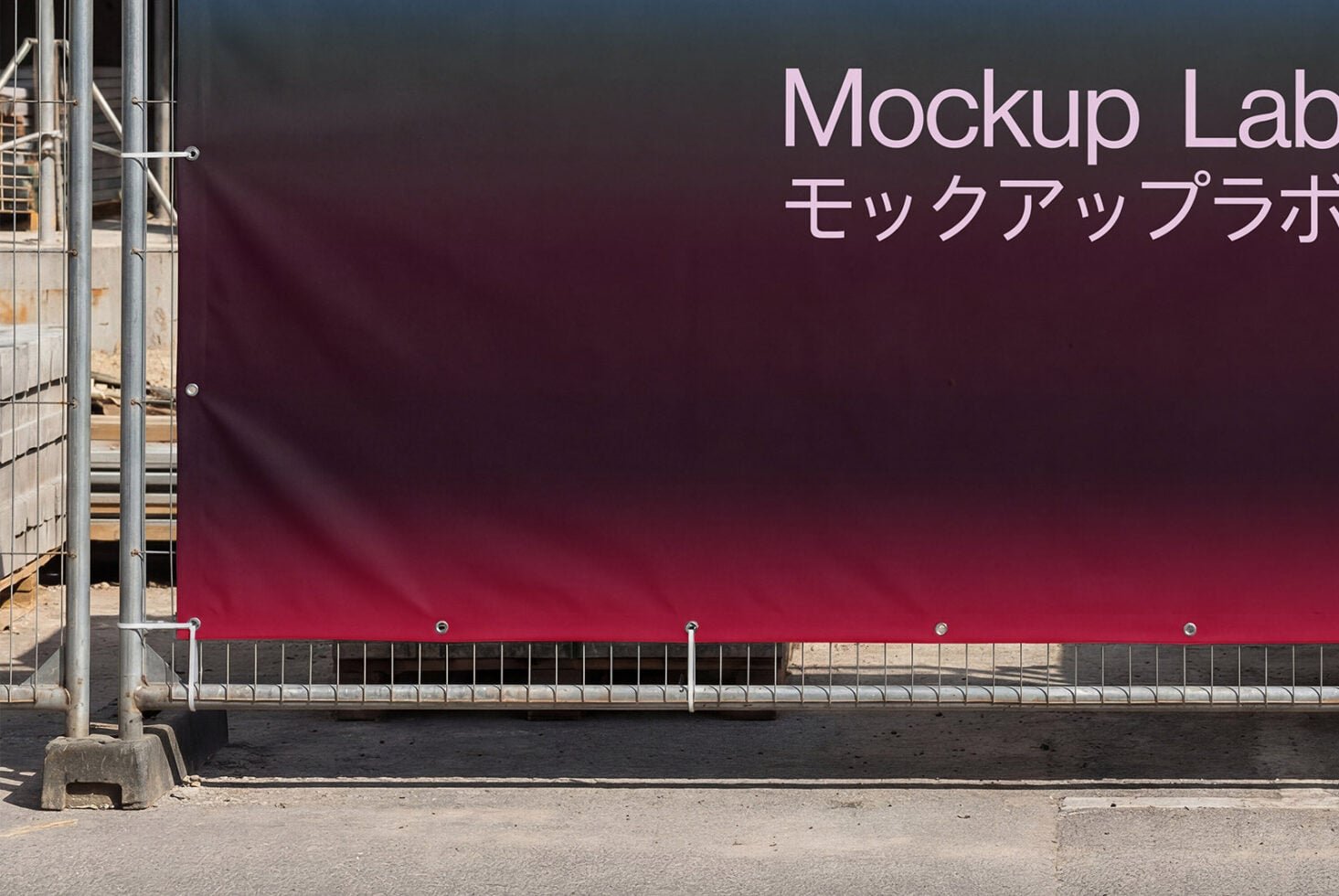 Fence Billboard 01ML Mockup preview 3
