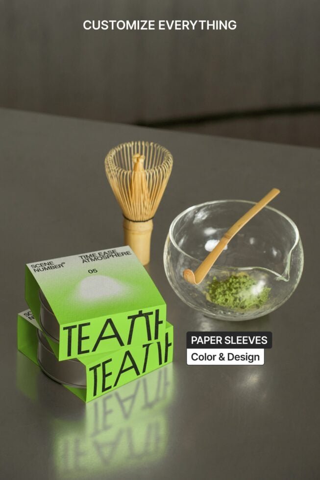 S#5 TEA Tin Canister 04 Mockup