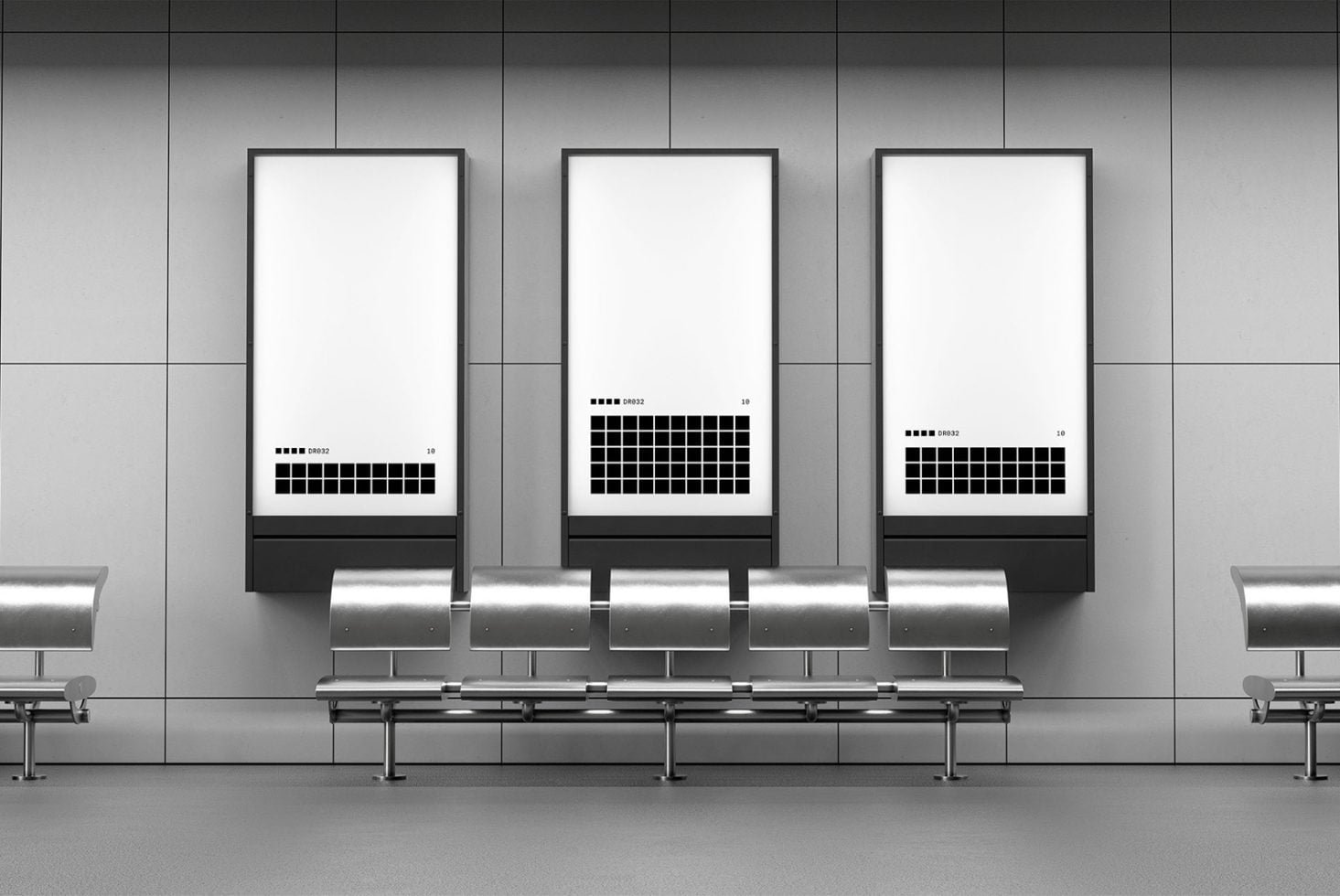 Train Terminal Screens Mockup
