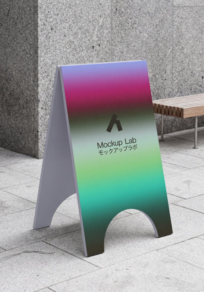 A-Frame Sign 04ML Mockup preview 4