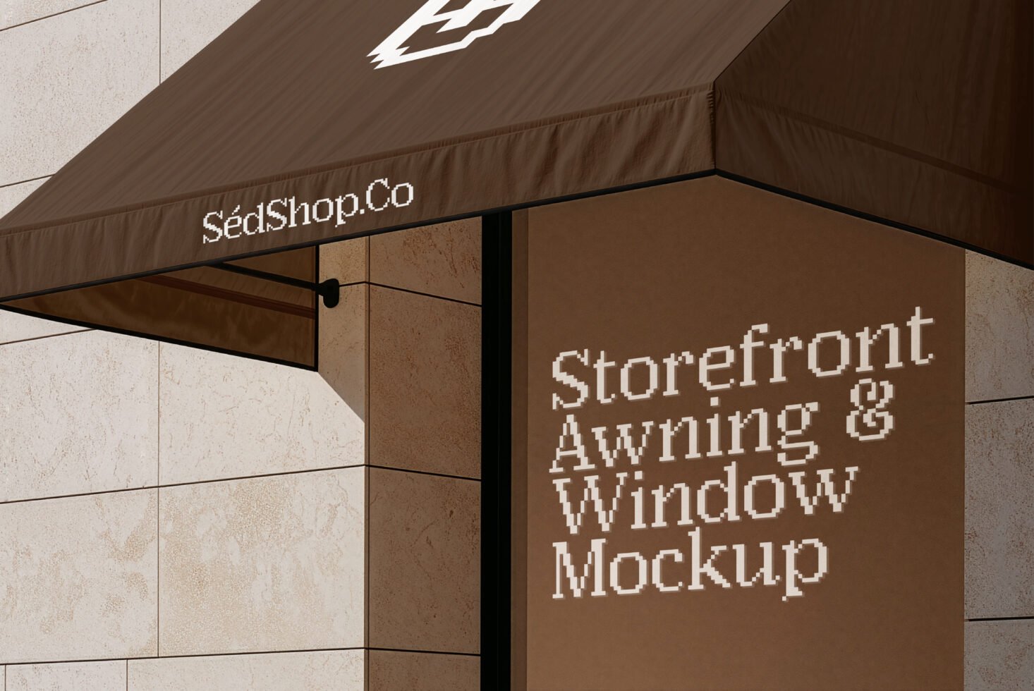 Storefront Awning & Window Decal D33 Mockup preview 9