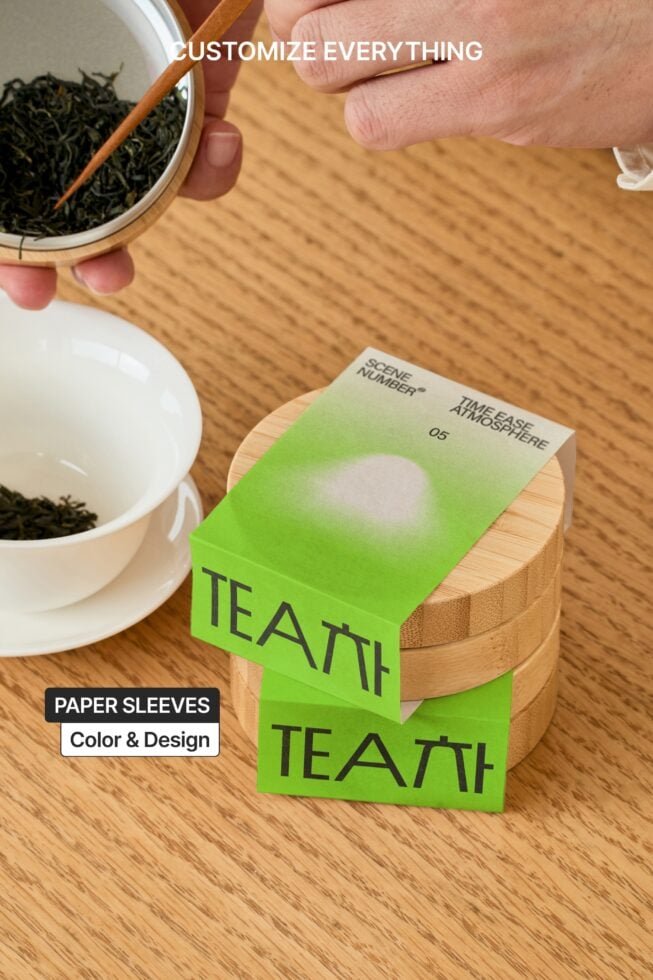 S#5 TEA Wooden Canister Mockup