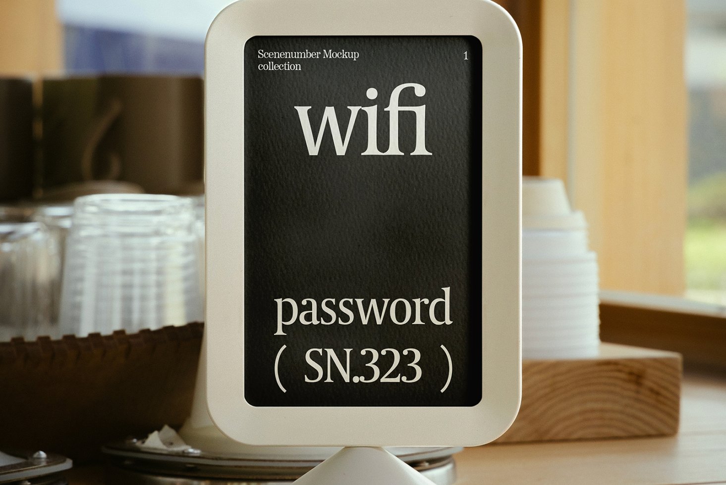 S#1 EoM Table Sign 01 Mockup preview 2