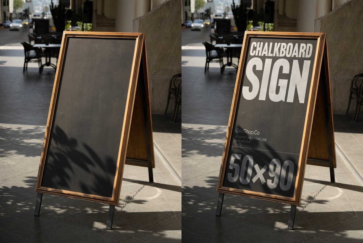 Chalkboard Sign Mockup S007-008