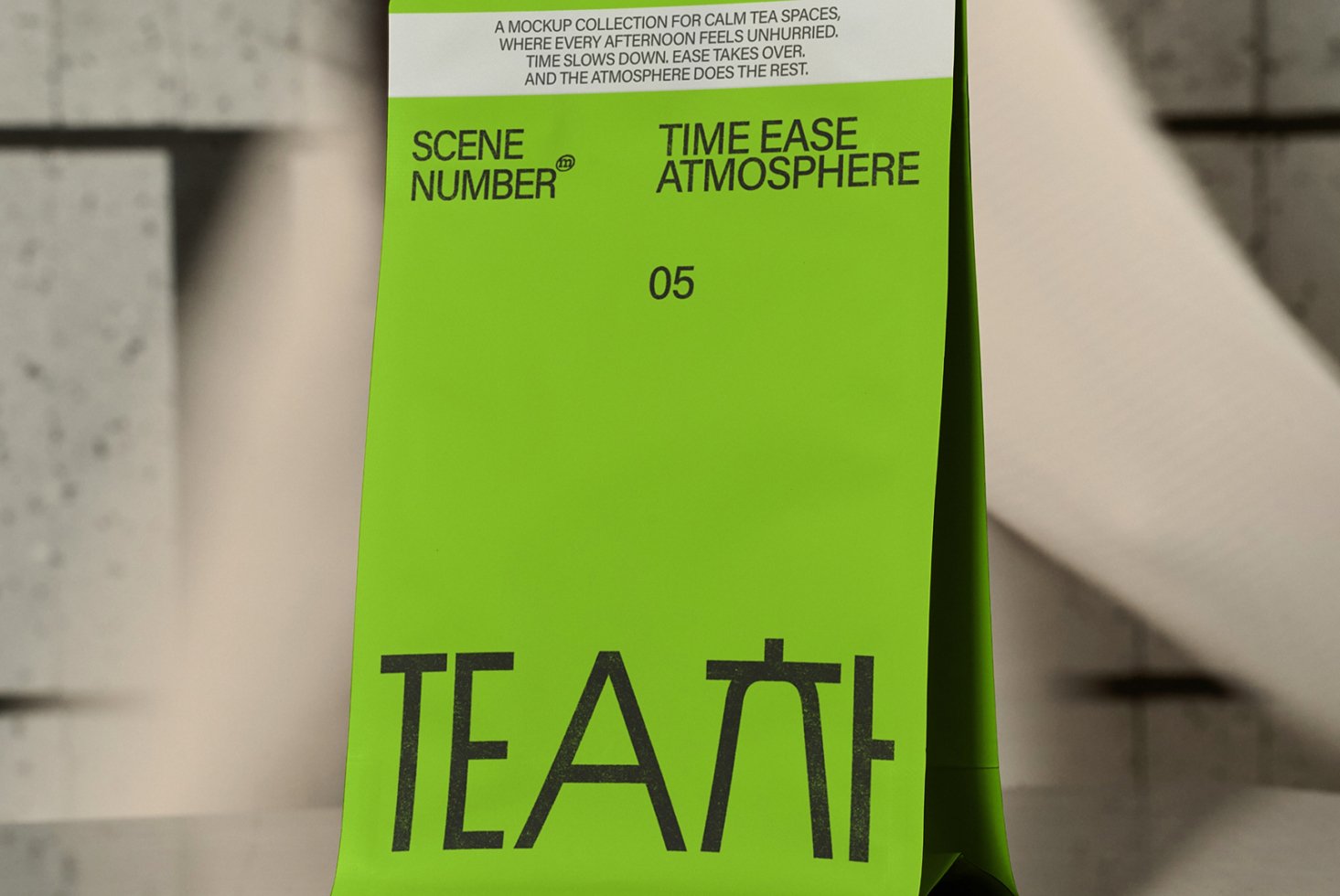 S#5 TEA Coffee Bag 01 Mockup preview 2