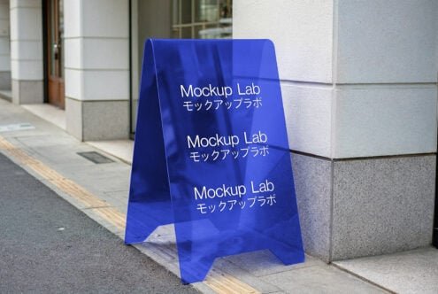 A-Frame Sign 01ML Mockup
