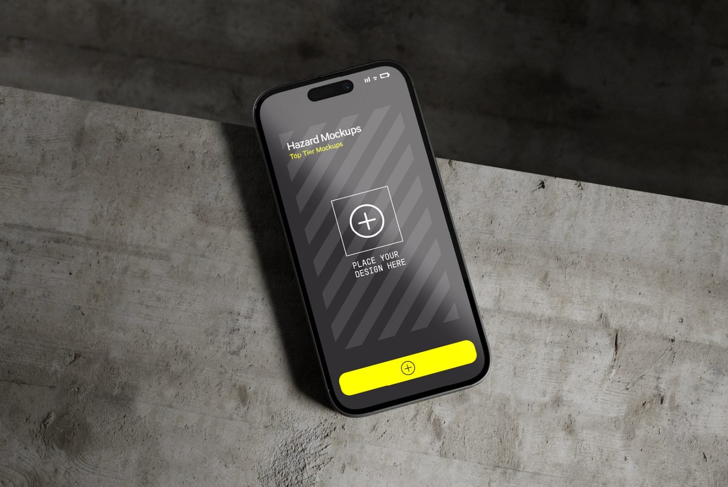 Concrete iPhone 14 Mockup HM 037
