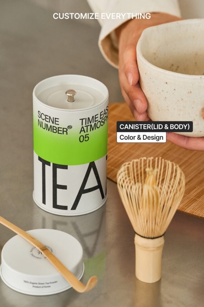S#5 TEA Tin Canister 11 Mockup