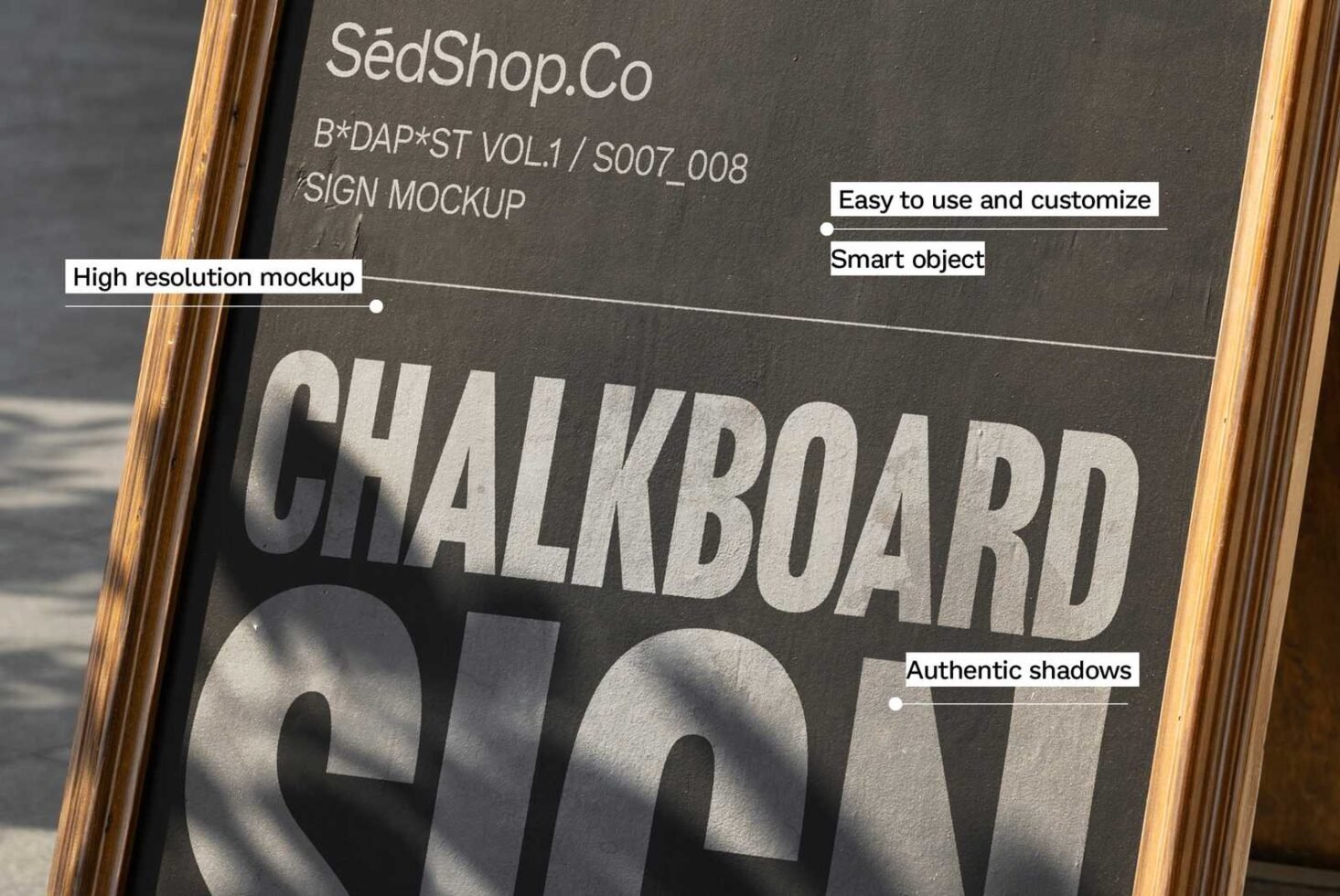 Chalkboard Sign Mockup S007-008 preview 3