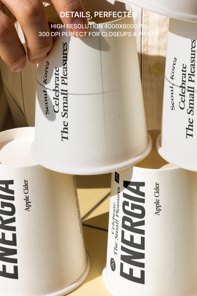 S#3 NRG Paper Cup 04 Mockup preview 6