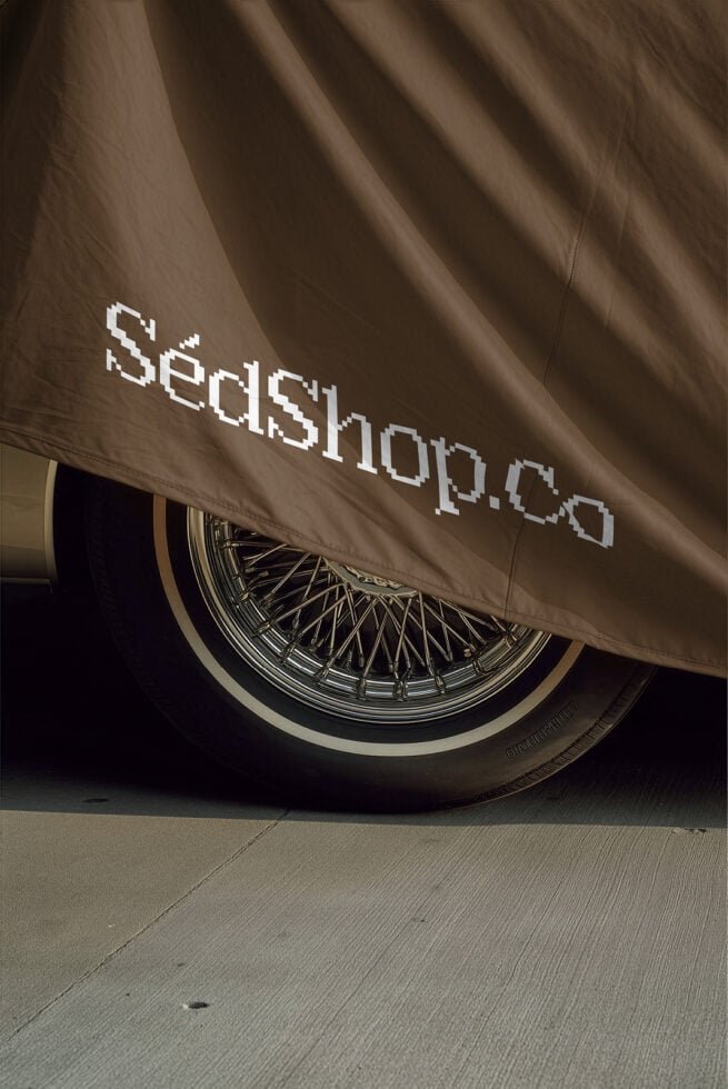 Car Cover Tarpaulin D32 Mockup