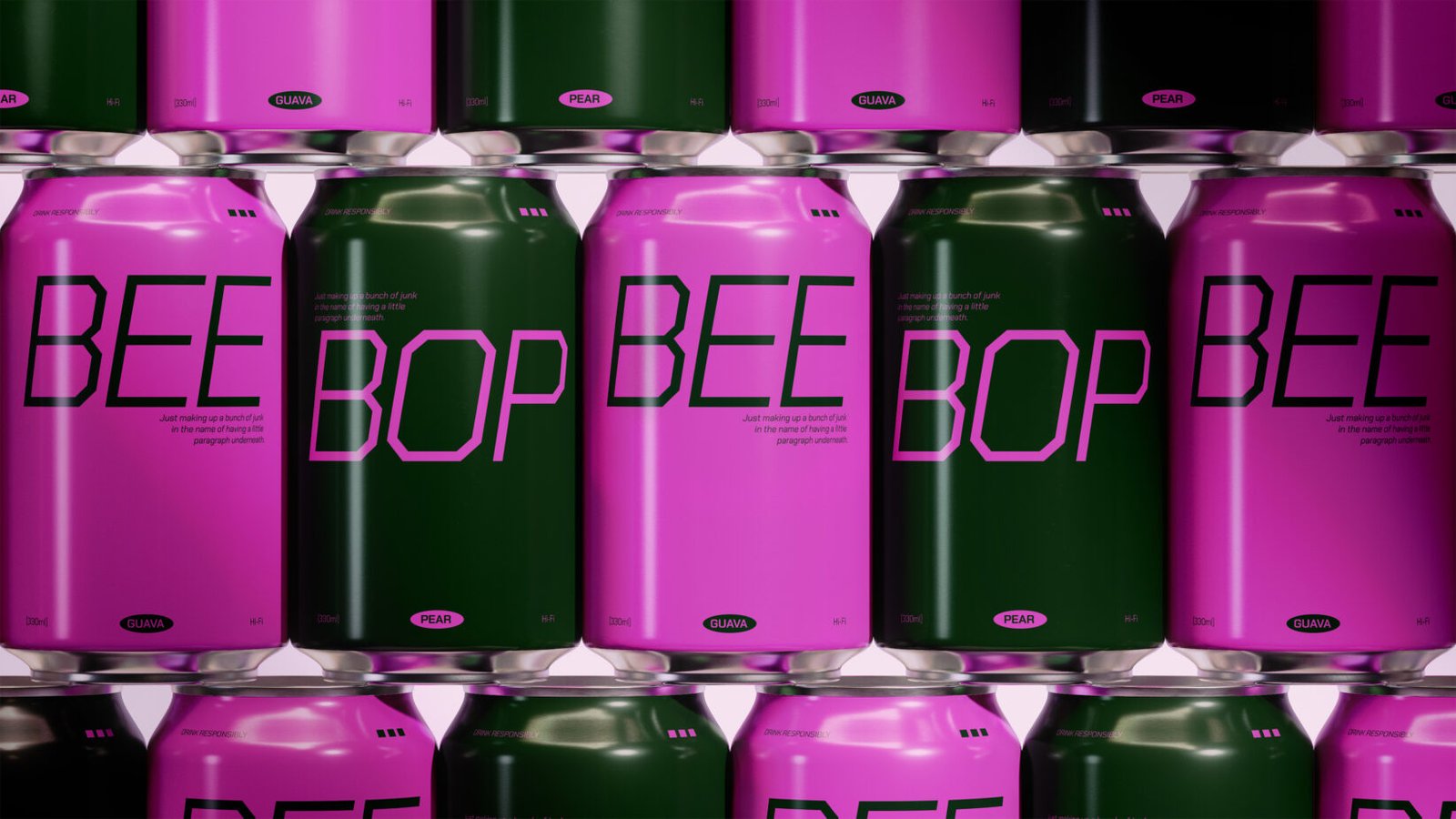 Can Stack Mockup (330ml) preview 3