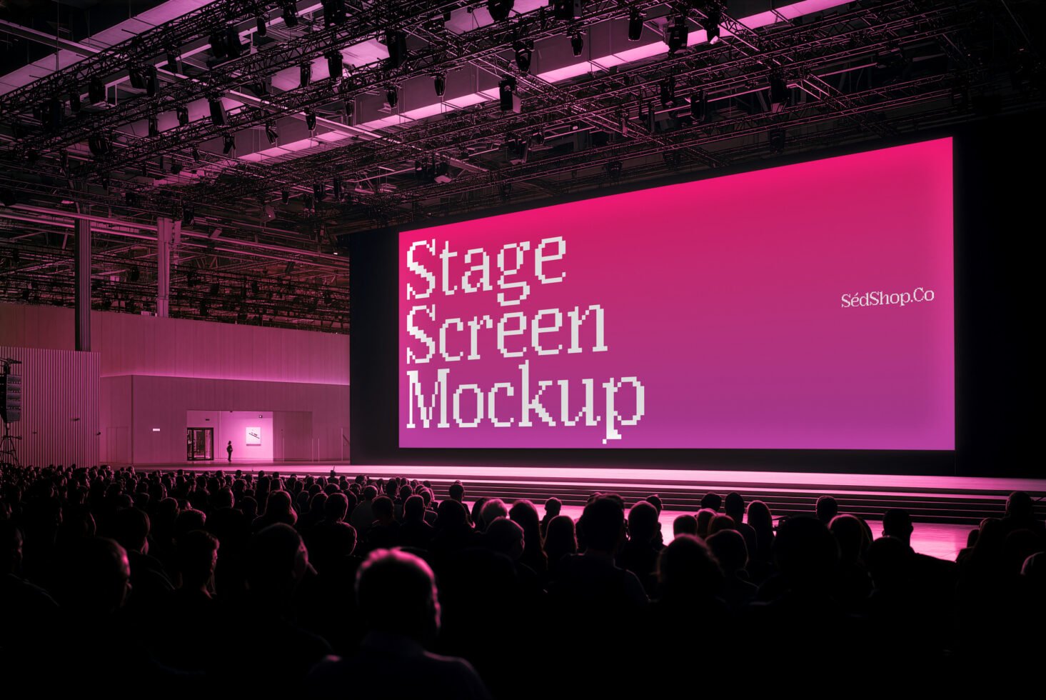 Conference Stage Screen D20 Mockup preview 8