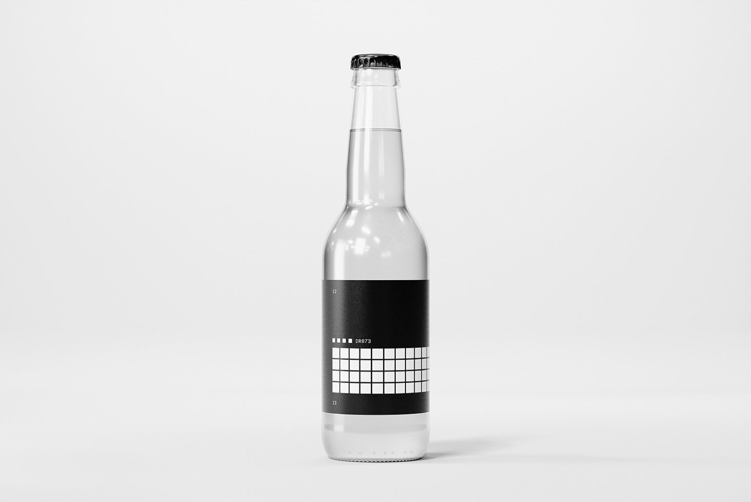 Long Neck Bottle Mockup (330ml)