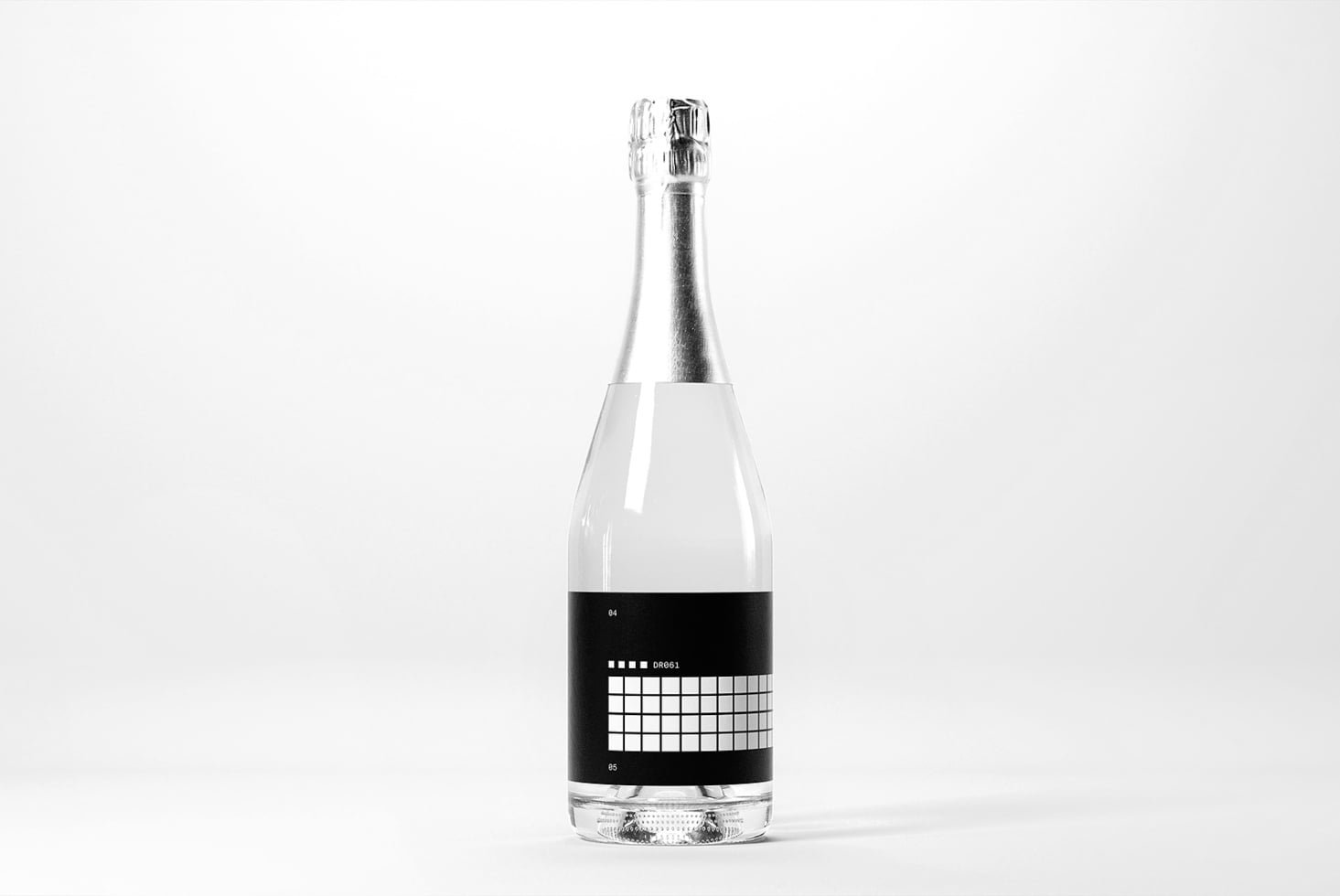 Champagne Bottle Mockup