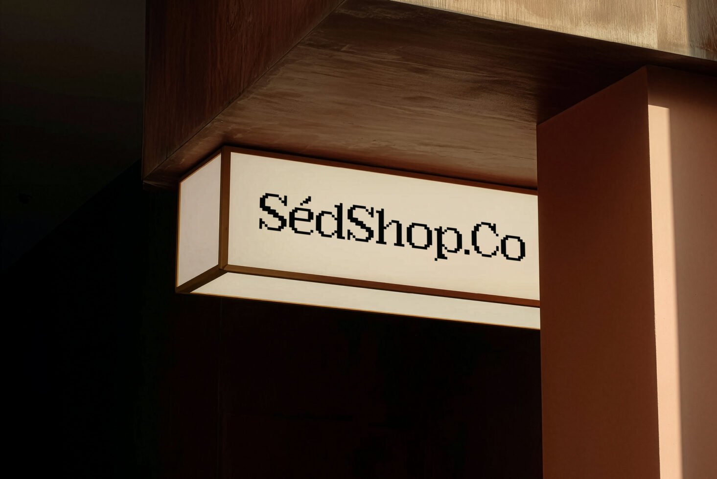 Lightbox Sign D13 Mockup preview 9