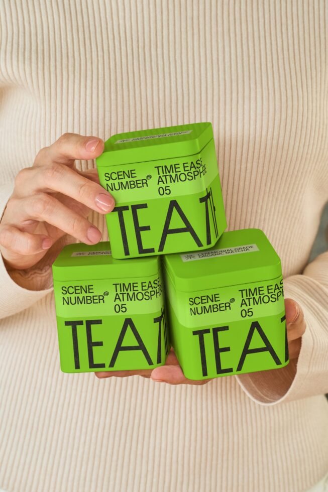 S#5 TEA Square Tin Canister 02 Mockup preview 6