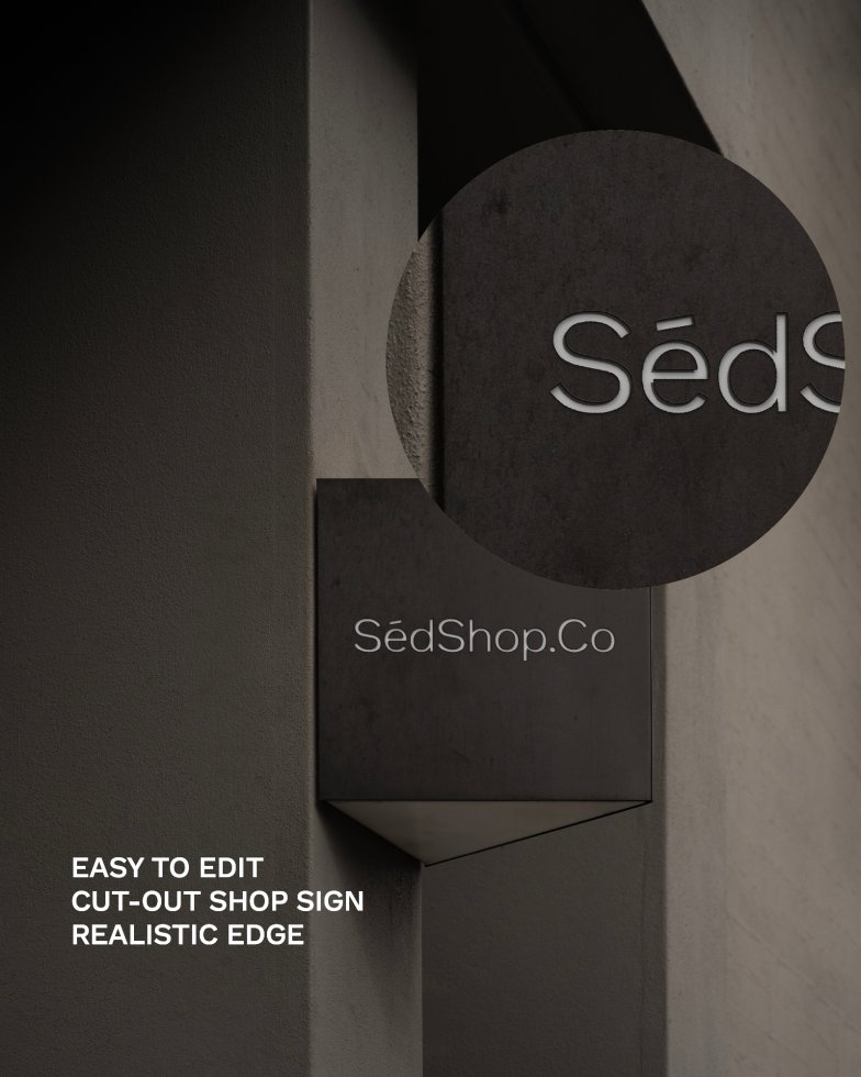 Cut-out Sign Mockup S06 01