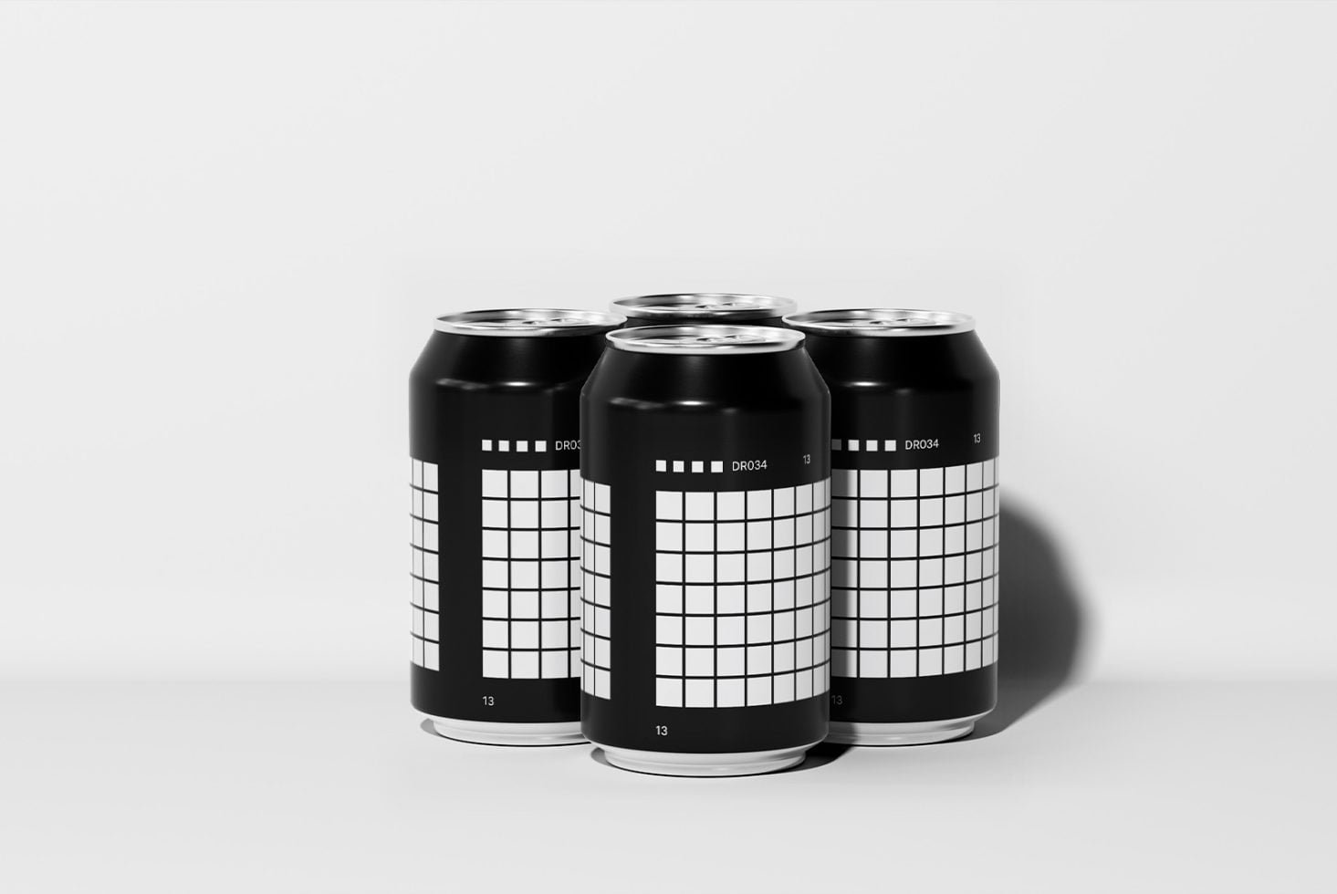 Four Pack (330ml) Mockup