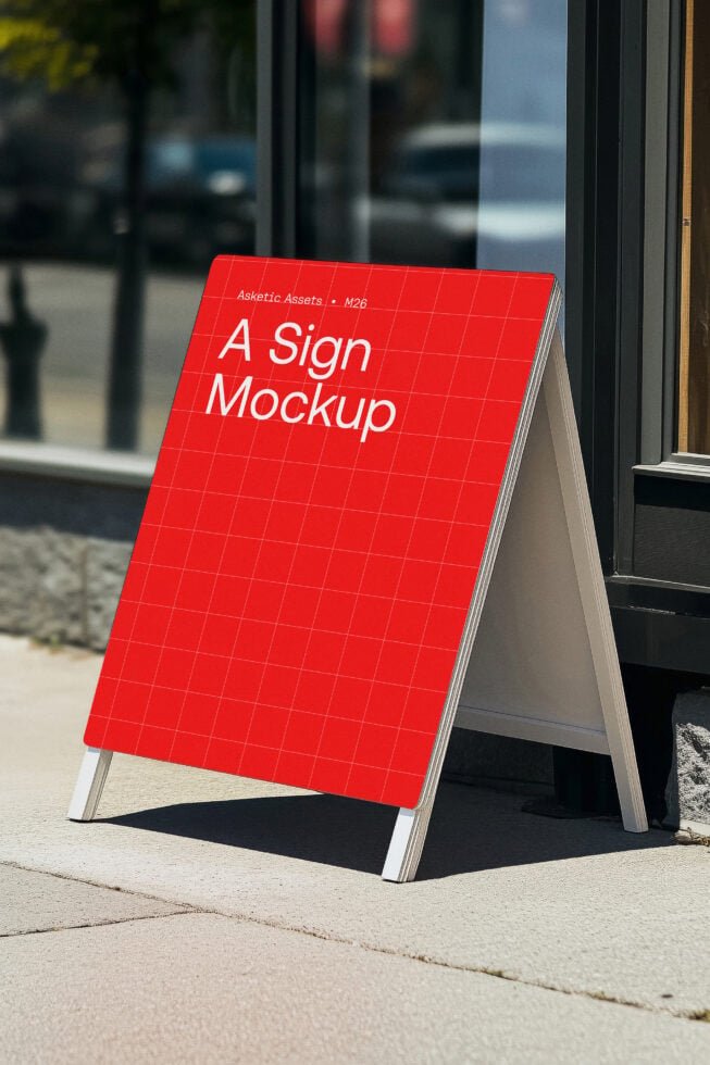 A-Frame Sign Mockup M26
