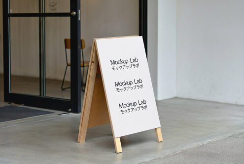A-Frame Sign 03ML Mockup