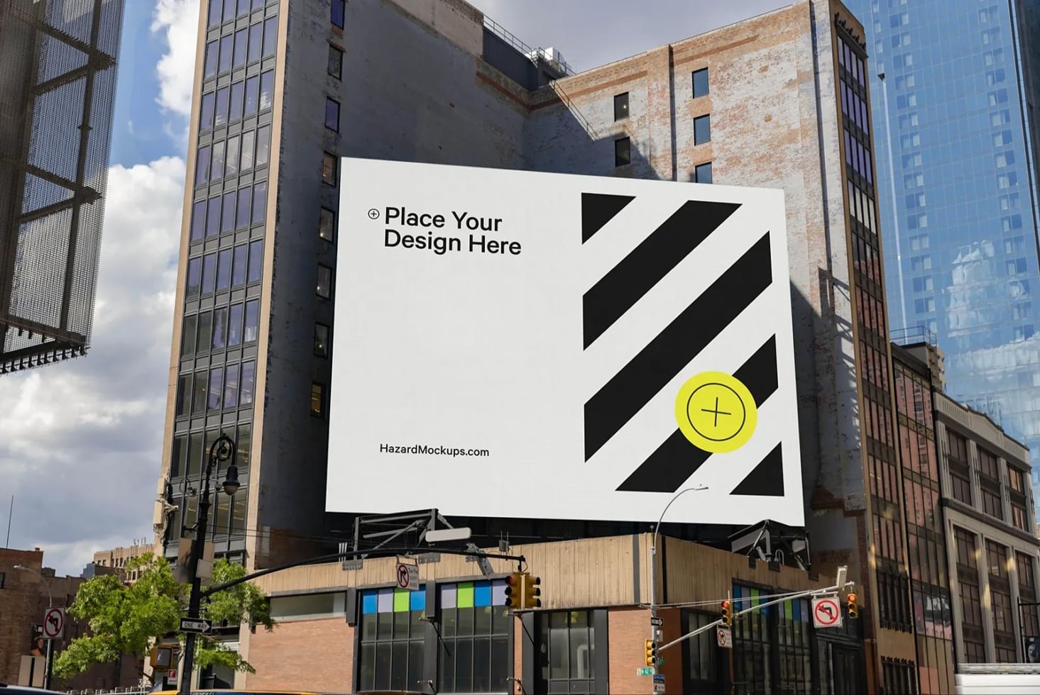 New York City Large Billboard Mockup
