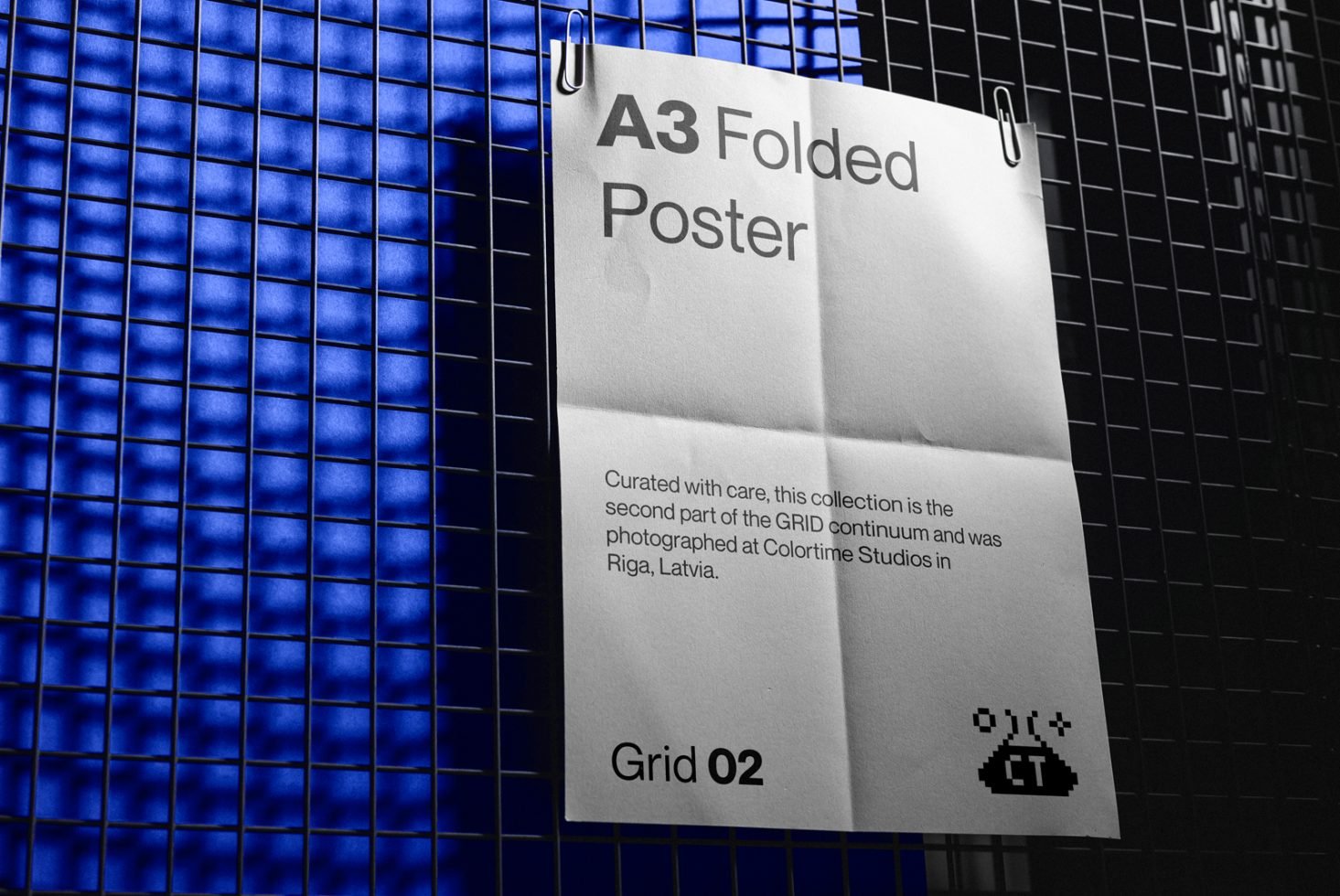 A3 Folded Poster Mockup GRID 02