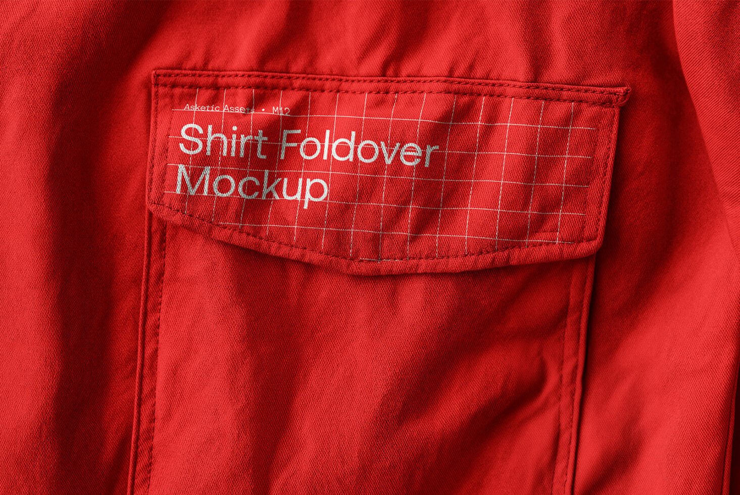 Shirt Fabric Foldover Mockup M12