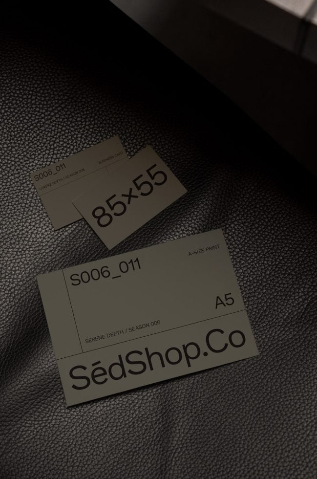 A5 + Business Card Mockup S06 11