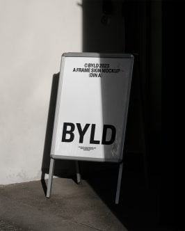 A Frame Sign 03 Mockup