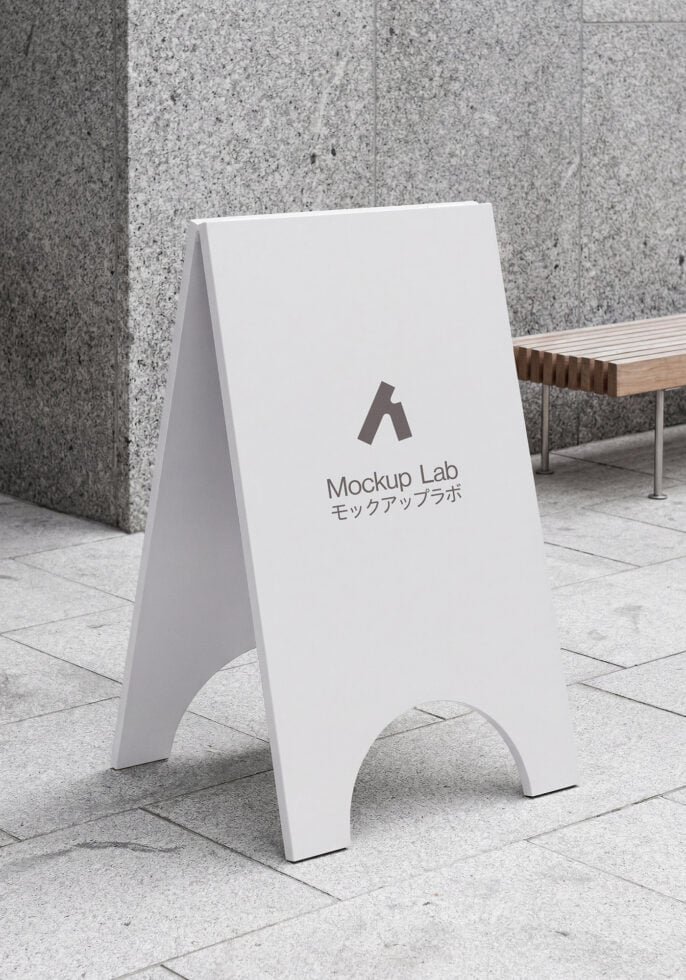 A-Frame Sign 04ML Mockup preview 3