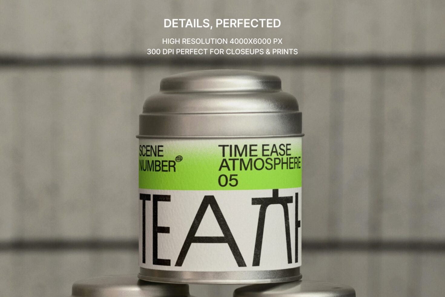 S#5 TEA Tin Canister 02 Mockup preview 4