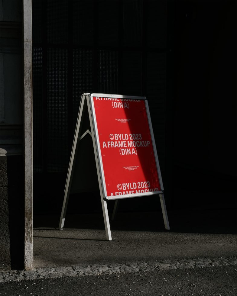 A Frame Sign 04 Mockup preview 4