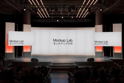 Conference Stage 01ML Mockup