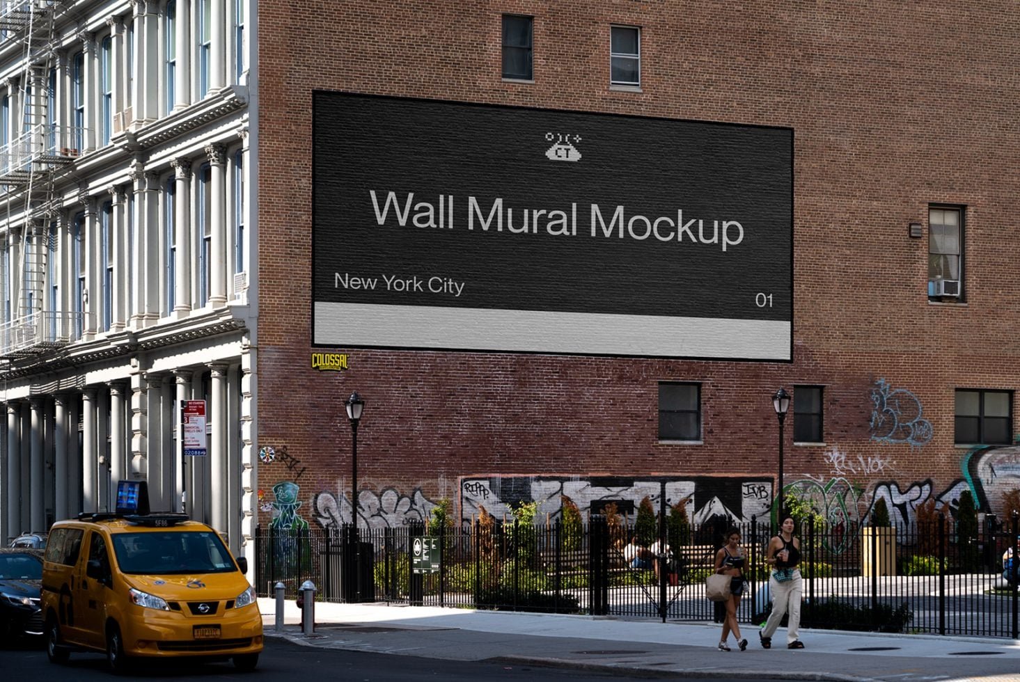 Wall Mural Mockup NYC 01