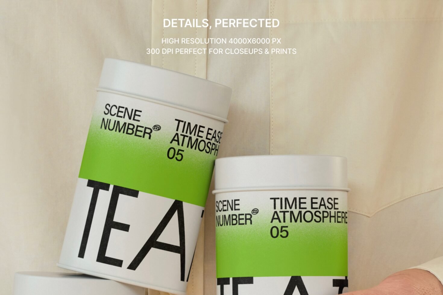 S#5 TEA Tin Canister 12 Mockup preview 4