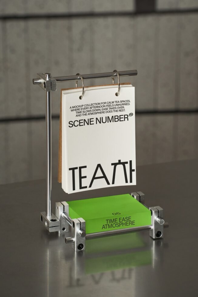 S#5 TEA Table Sign Mockup preview 5