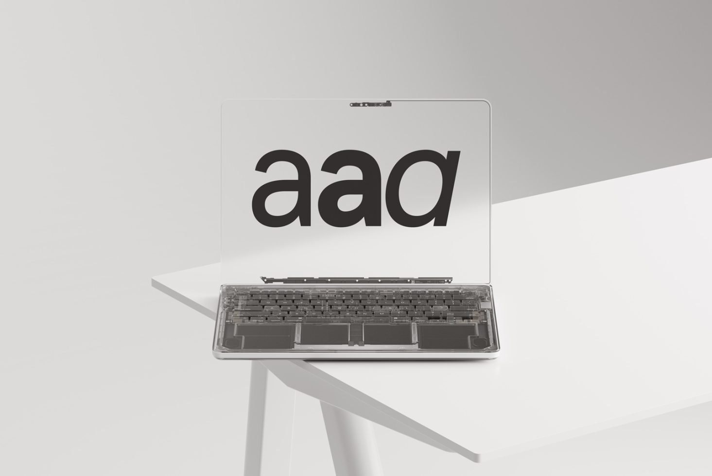 Transparent Macbook Mockup