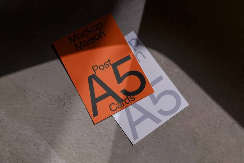 A5 Card E06 Mockup